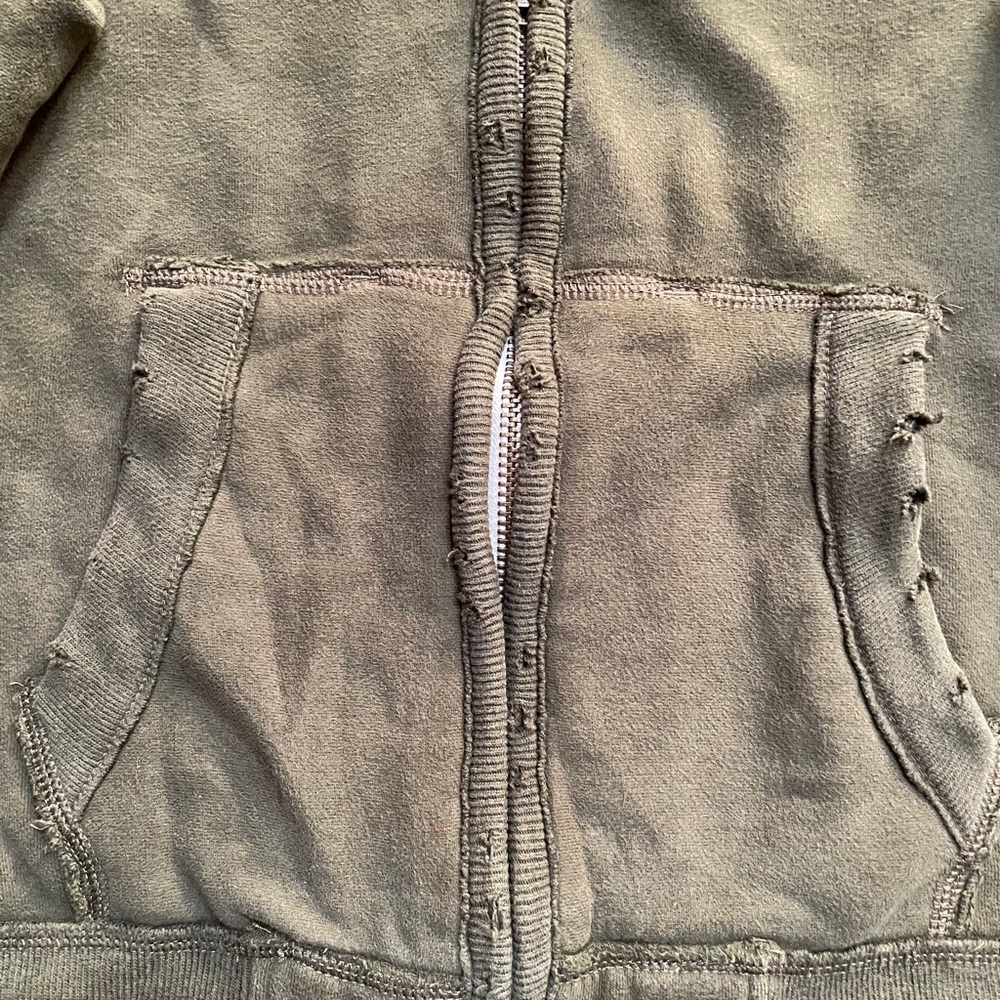 Hollister, olive green hoodie sweatshirt, heavy, M - Picture 4 of 6
